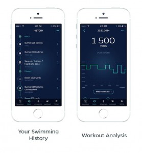 Swimmo App - Historie und Workout Analyse