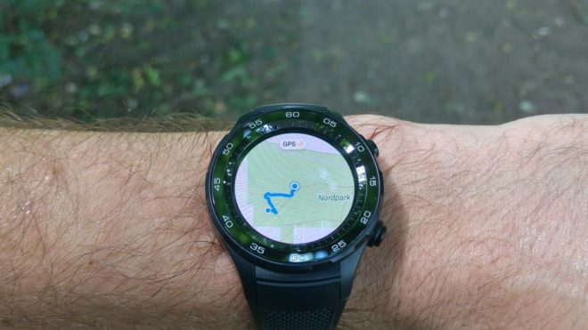 Huawei Watch 2 Streckenaufzeichnung