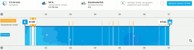 Polar Flow Schlaf