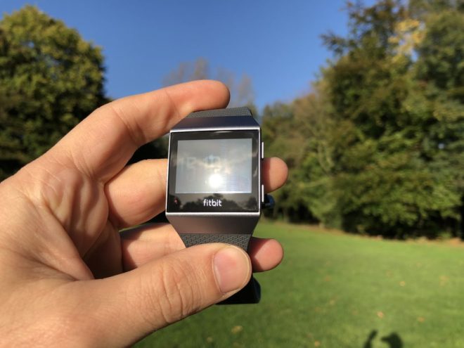 Fitbit Ionic - Direkte Sonneneinstrahlung