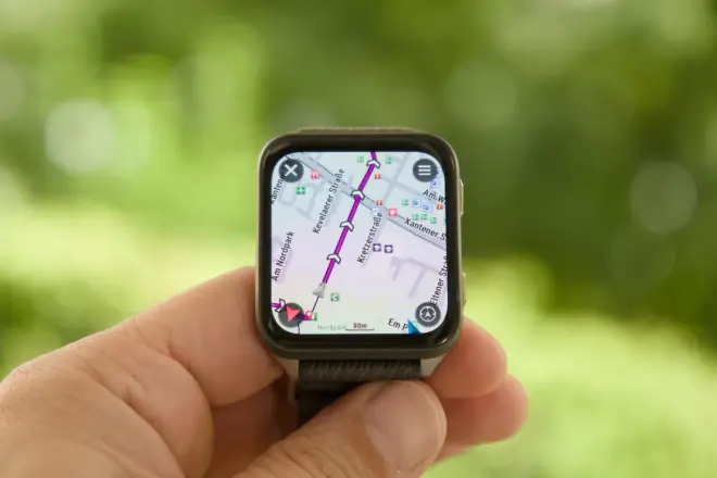 Die Venu X1 erweist sich im Praxistest in Sachen Navigation als bärenstarker Partner