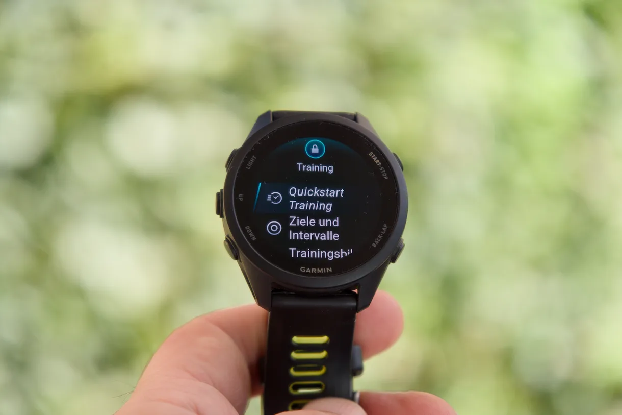 Quickstart-Training auf der Garmin Forerunner 170