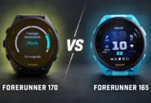 Garmin Forerunner 165 im Vergleich zur Forerunner 170