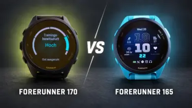 Garmin Forerunner 165 im Vergleich zur Forerunner 170